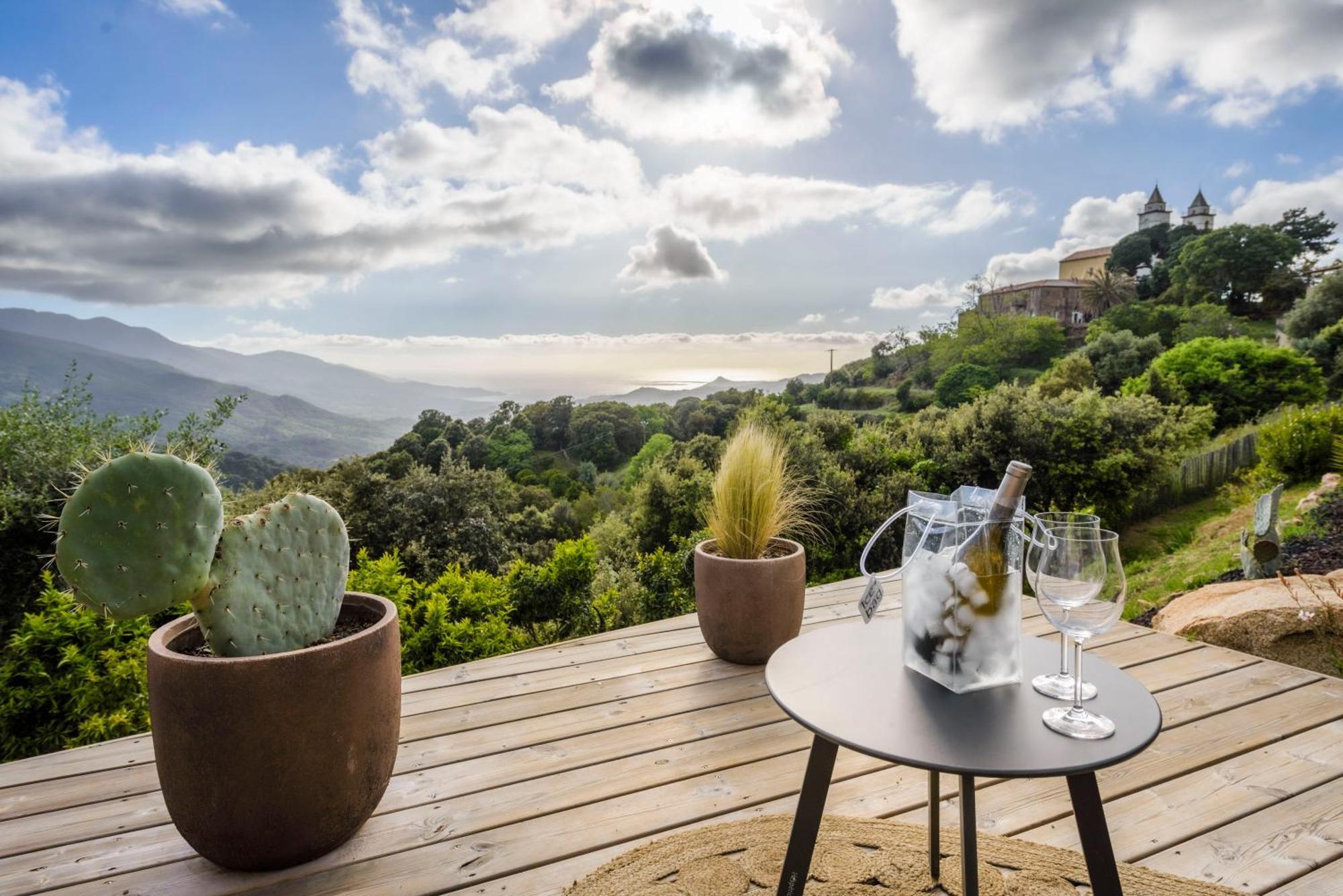Terre De Maquis, Maison D'Hotes Vue Mer Corse Sari-D'orcino Exterior foto
